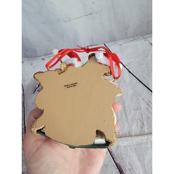 Holly Bearies Christmas Ornament Kurt S Adler Caroling Singing Teddy Bears W Box - Picture 7 of 9